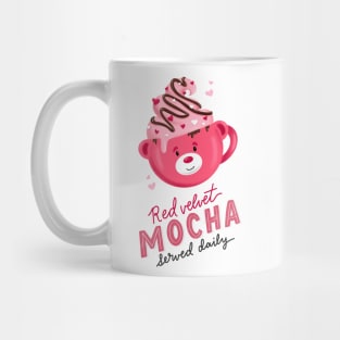 Valentine Mocha Teddy Bear Mug